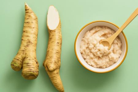 Two teaspoons of horseradish syrup for a smaller belly