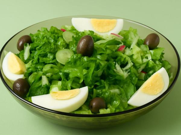 Together they are stronger: boiled eggs and raw vegetables