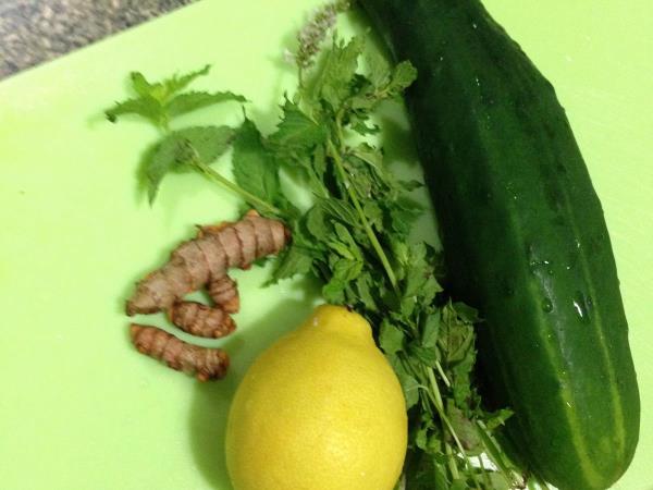 The miraculous juice of cucumber and ginger