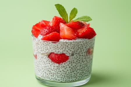 Strawberry and Chia Seed Detox Drink