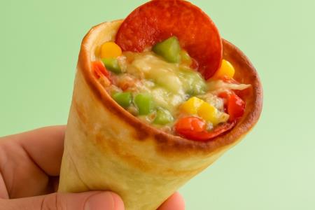 Another online hit: pizza in a cone