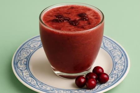 A dark blue drink made from blueberries, once recommended by famous nutritionists for weight loss, nowadays we drink it for a completely different reason