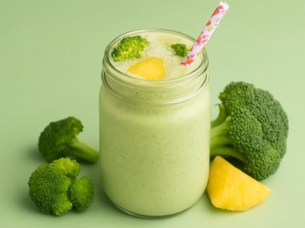 Broccoli smoothie for the summer: a vegetable with more vitamin C than orange, that restores what your body loses through sweating